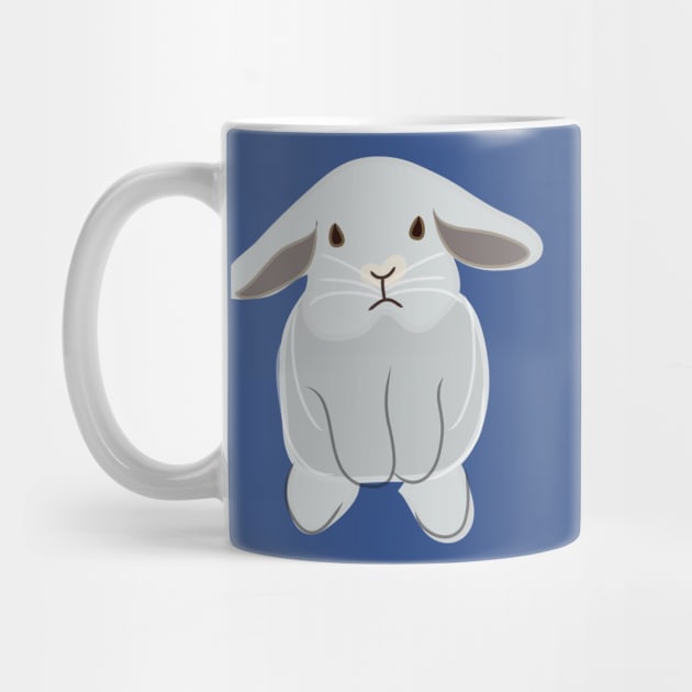 Grey Bunny by jsdesignandillustrations